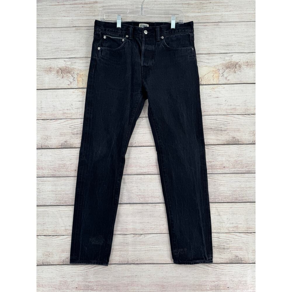 Edwin‎ ED-80 Slim Tapered Selvedge Jeans Mens 33x32 Black Japanese Premium